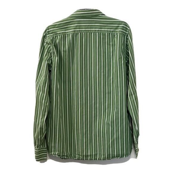 American Eagle Outfitters Men LG Button Down Long Sleeve Shirt Vtg Fit Striped - Picture 2 of 8